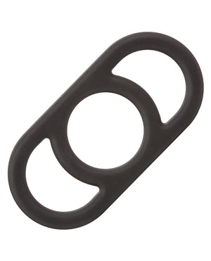 Alpha Liquid Silicone Alpha Liquid Silicone Commander Cock Ring - Black - Image 2