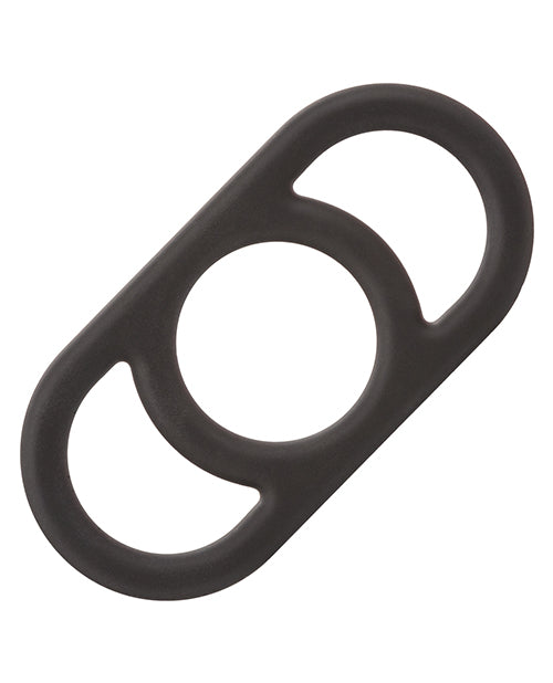 Alpha Liquid Silicone Alpha Liquid Silicone Commander Cock Ring - Black - Image 2