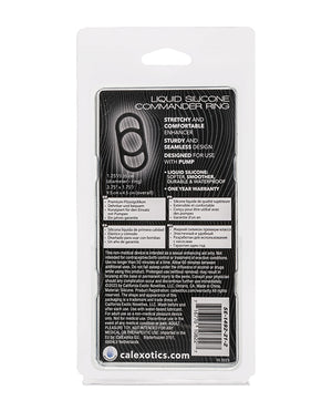 Alpha Liquid Silicone Alpha Liquid Silicone Commander Cock Ring - Black - Image 4