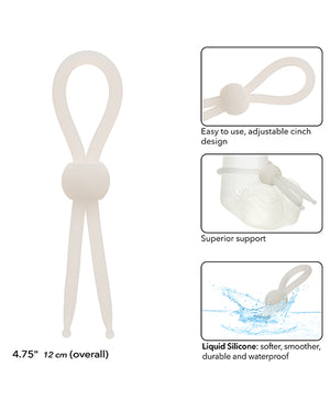 Alpha Liquid Silicone Alpha Liquid Silicone Lasso Cock Ring - Natural - Image 3