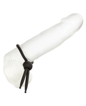 Alpha Liquid Silicone Alpha Liquid Silicone Lasso Cock Ring - Black - Image 5