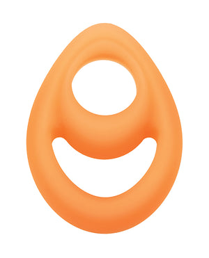 Alpha Liquid Silicone Alpha Liquid Silicone Glow in the Dark Teardrop Cock Ring - Image 2