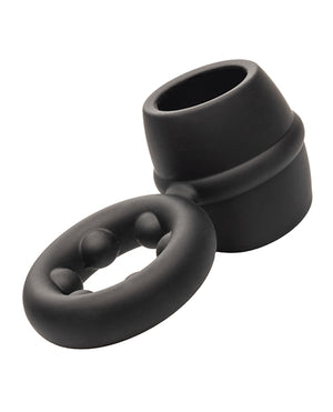 Alpha Alpha Liquid Silicone Dual Magnum Ring - Black - Image 4