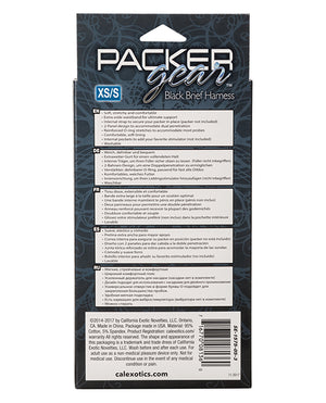Packer Gear Packer Gear Brief Harness XS/S - Black