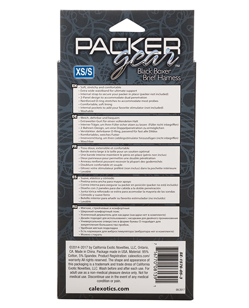 Packer Gear Packer Gear Boxer Harness XS/S - Black