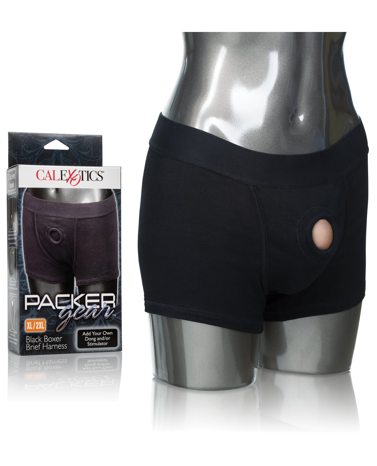 Packer Gear Packer Gear Boxer Brief Harness XL/2XL - Black