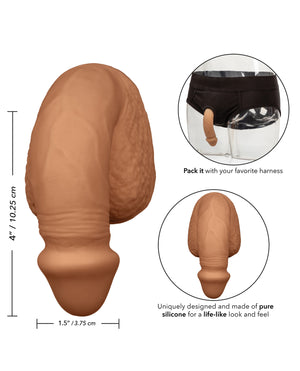 Packer Gear Packer Gear 4" Silicone Packing Penis - Tan - Image 5
