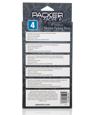Packer Gear Packer Gear 4" Silicone Packing Penis - Brown - Image 3