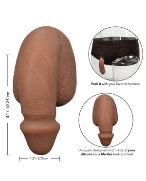 Packer Gear Packer Gear 4" Silicone Packing Penis - Brown - Image 5