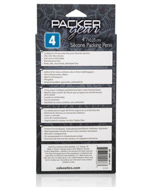 Packer Gear Packer Gear 4" Silicone Packing Penis - Black - Image 4