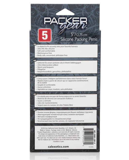 Packer Gear Packer Gear 5" Silicone Packing Penis - Brown - Image 2