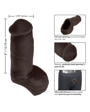 Packer Gear Packer Gear 5" Ultra Soft Silicone STP - Black - Image 3