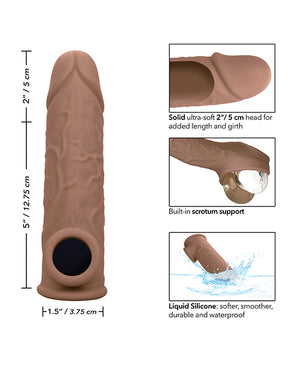 Performance Maxx Performance Maxx Life-Like 7" Penis Extension - Brown - Image 5