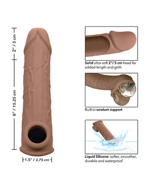 Performance Maxx Performance Maxx Life-Like 8" Penis Extension - Brown - Image 5