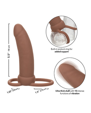 Performance Maxx Performance Maxx Rechargeable Thick Dual Penetrator - Brown - Image 5