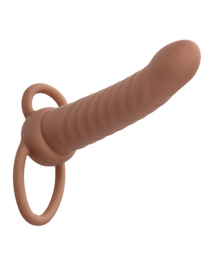 Performance Maxx Performance Maxx Rechargeable Ribbed Dual Penetrator - Brown - Image 3