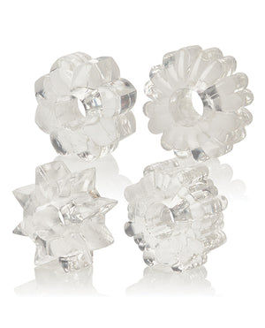 Basic Essentials Basic Essentials Rings - Clear Set of 4 - Image 3