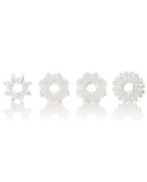 Basic Essentials Basic Essentials Rings - Clear Set of 4 - Image 4