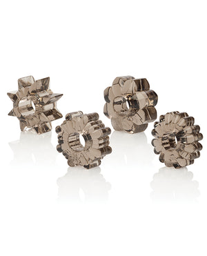 Basic Essentials Basic Essentials Rings - Smoke Set of 4 - Image 3