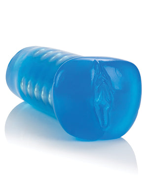 Basic Essentials Basic Essentials Beaded Masturbator - Blue - Image 4