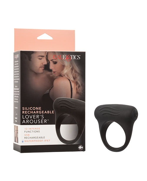 Couple's Enhancers Lovers Silicone Arouser - Black - Image 2