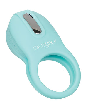 Couple's Enhancers Couple's Enhancers Silicone Rechargeable French Kiss Enhancer - Teal - Image 5