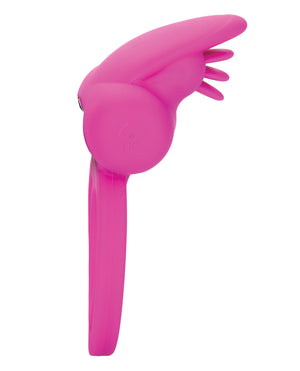 Couple's Enhancers Silicone Rechargeable Dual Clit Flicker Enhancer - Pink - Image 5