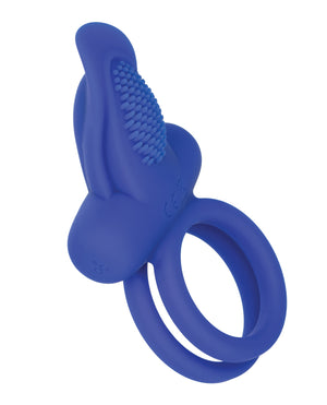 Couple's Enhancers Couple's Enhancers Silicone Rechargeable Dual Pleaser Enhancer - Blue - Image 2
