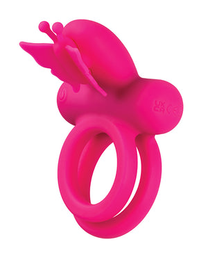 Silicone Rechargeable Silicone Rechargeable Butterfly Dual Ring - Image 3