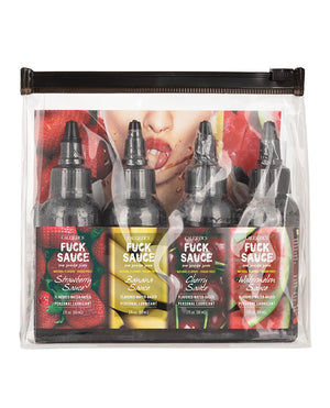 Fuck Sauce Fuck Sauce Flavored Water Based Personal Lubricant Variety 4 Pack - 2 oz Each - Image 3