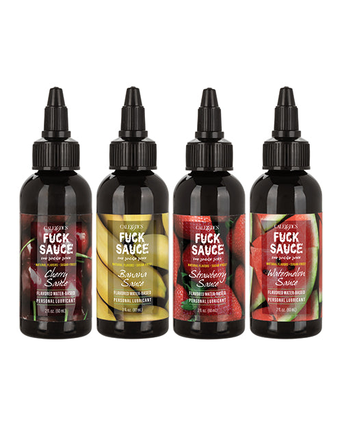 Fuck Sauce Fuck Sauce Flavored Water Based Personal Lubricant Variety 4 Pack - 2 oz Each - Image 2