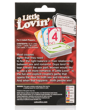 California Exotic Novelties A Little Lovin' Card Game