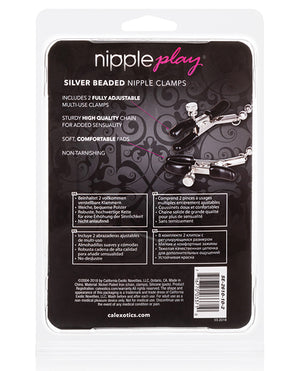 Nipple Play Nipple Play Silver Beaded Nipple Clamps - Image 2