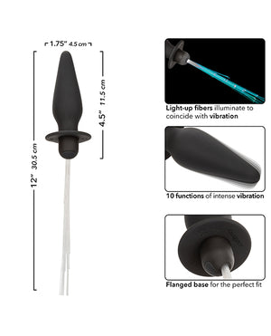 Southern Lights Southern Lights Rechargeable Vibrating Light Up Anal Probe - Black - Image 4