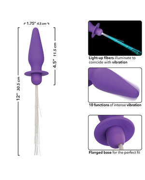 Southern Lights Southern Lights Rechargeable Vibrating Light Up Anal Probe - Purple - Image 4