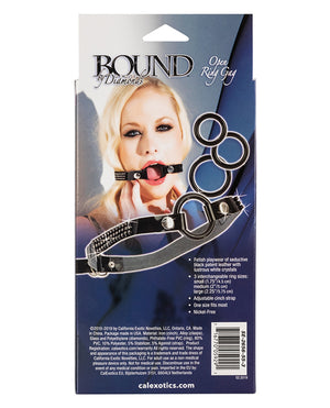 Bound by Diamonds Bound by Diamonds Open Ring Gag - Black - Image 3