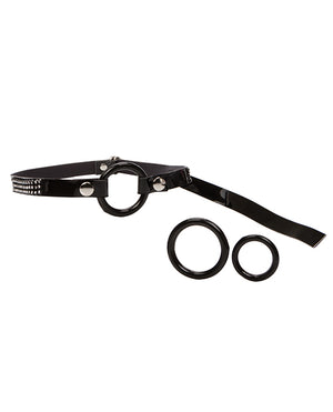 Bound by Diamonds Bound by Diamonds Open Ring Gag - Black