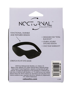 Nocturnal Nocturnal Collection Stretch to Fit Eye Mask - Black - Image 4