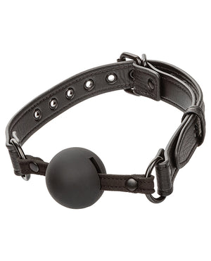 Nocturnal Nocturnal Collection Silicone Ball Gag - Black - Image 5