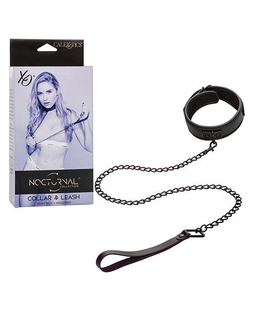 Nocturnal Nocturnal Collection Detachable Collar &amp; Leash - Black