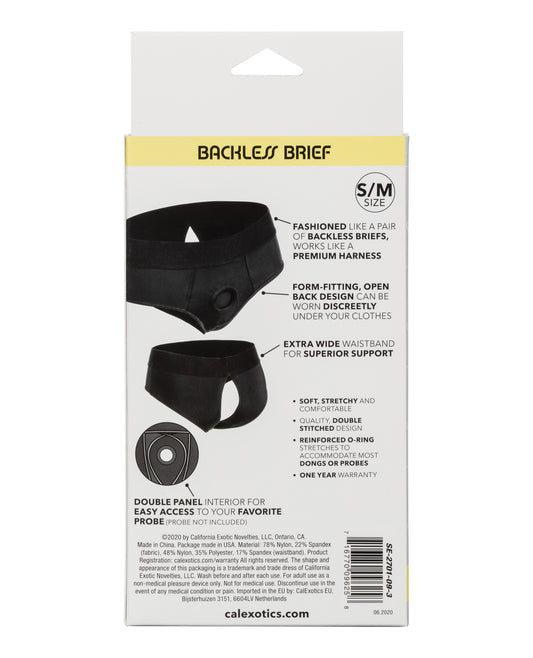 Boundless Boundless Backless Brief S/M - Black - Image 2