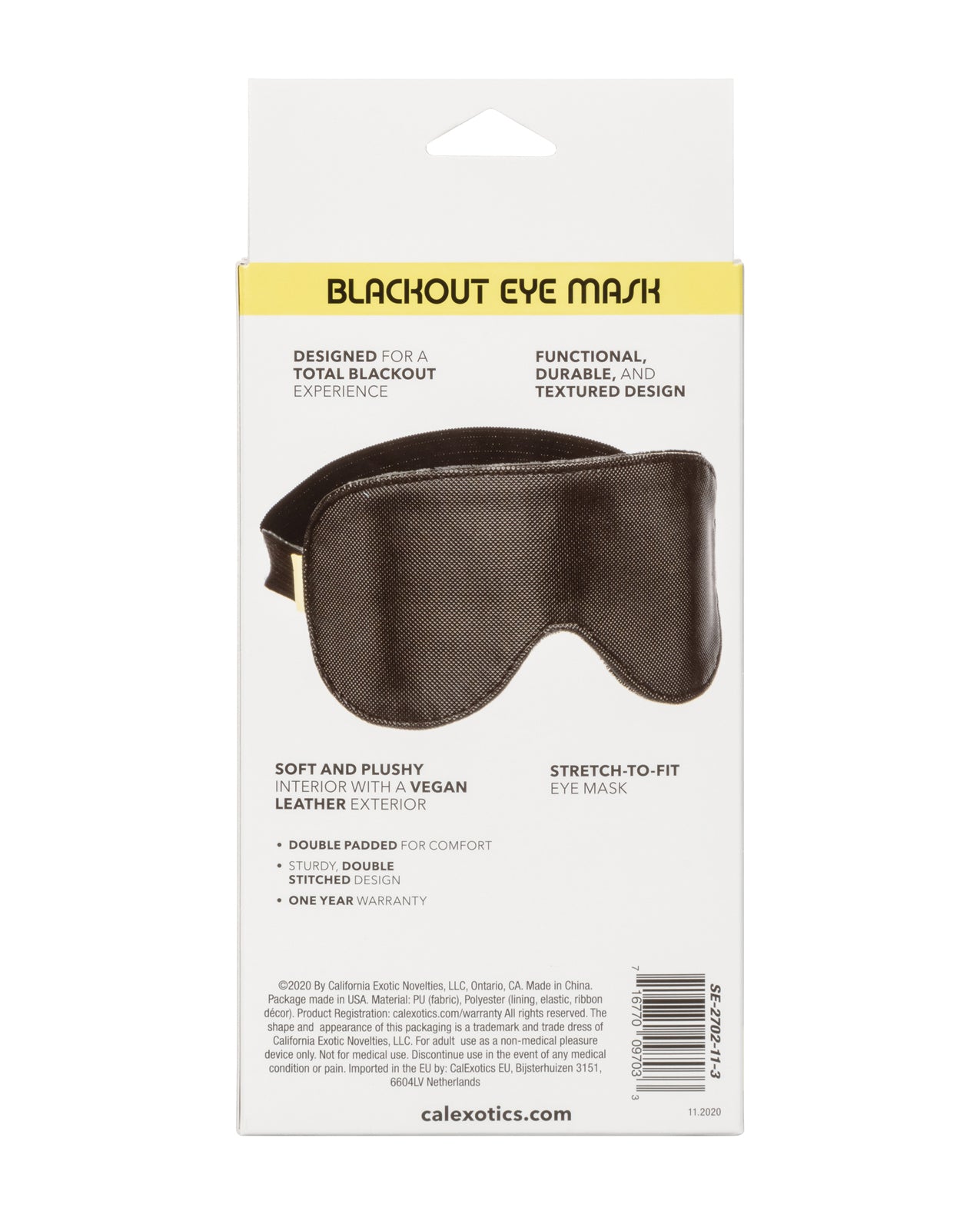 Boundless Boundless Blackout Eye Mask - Black
