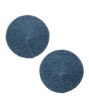 Ride 'Em Ride 'Em Premium Denim Collection Round Pasties - O/S - Image 2