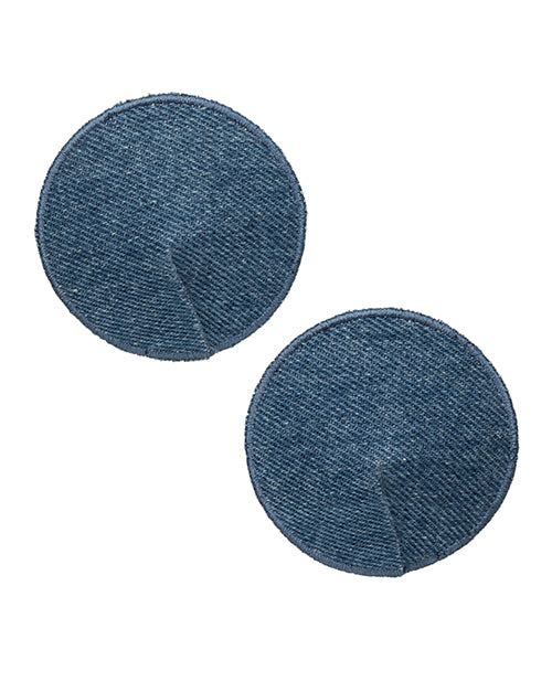 Ride 'Em Ride 'Em Premium Denim Collection Round Pasties - O/S - Image 2