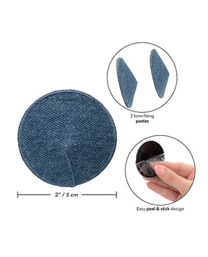 Ride 'Em Ride 'Em Premium Denim Collection Round Pasties - O/S - Image 4