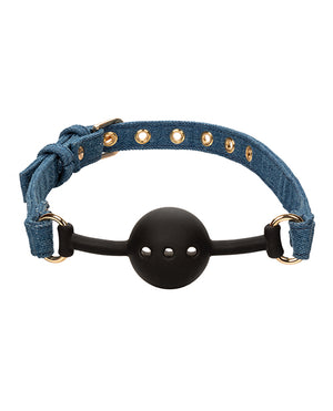 Ride 'Em Ride 'Em Premium Denim Collection Ball Gag - Image 2