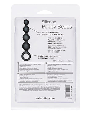 CalExotics Anal Toys Calexotics Silicone Booty Beads - Black - Image 2