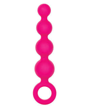 Pleasure Beads Calexotics Silicone Booty Beads - Pink - Image 3