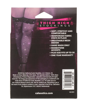 Radiance Radiance Thigh High Stockings - Black Plus Size - Image 5