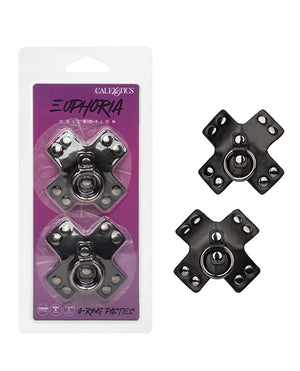 Euphoria Euphoria Collection O-Ring Pasties - Black O/S
